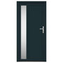 Voir la diapositive 3 : VIDAXL Porte d'entree anthracite 98x200 cm PVC