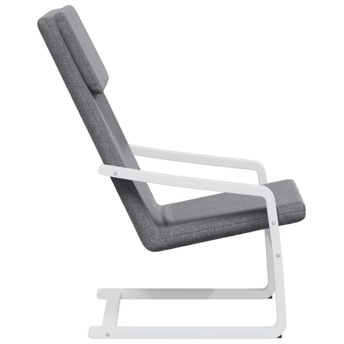 VIDAXL Chaise de relaxation Gris fonce Tissu