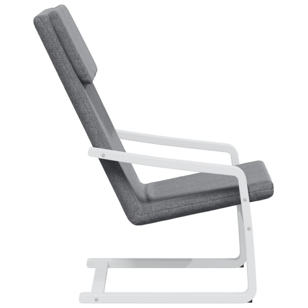 VIDAXL Chaise de relaxation Gris fonce Tissu