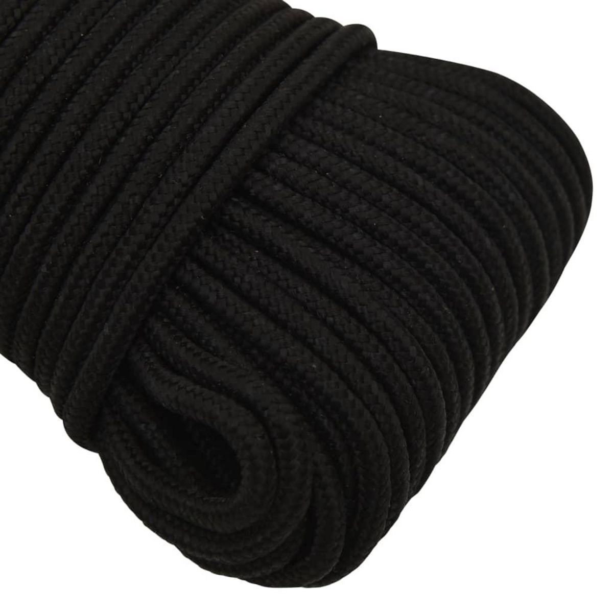 VIDAXL Corde de travail Noir 5 mm 100 m Polyester