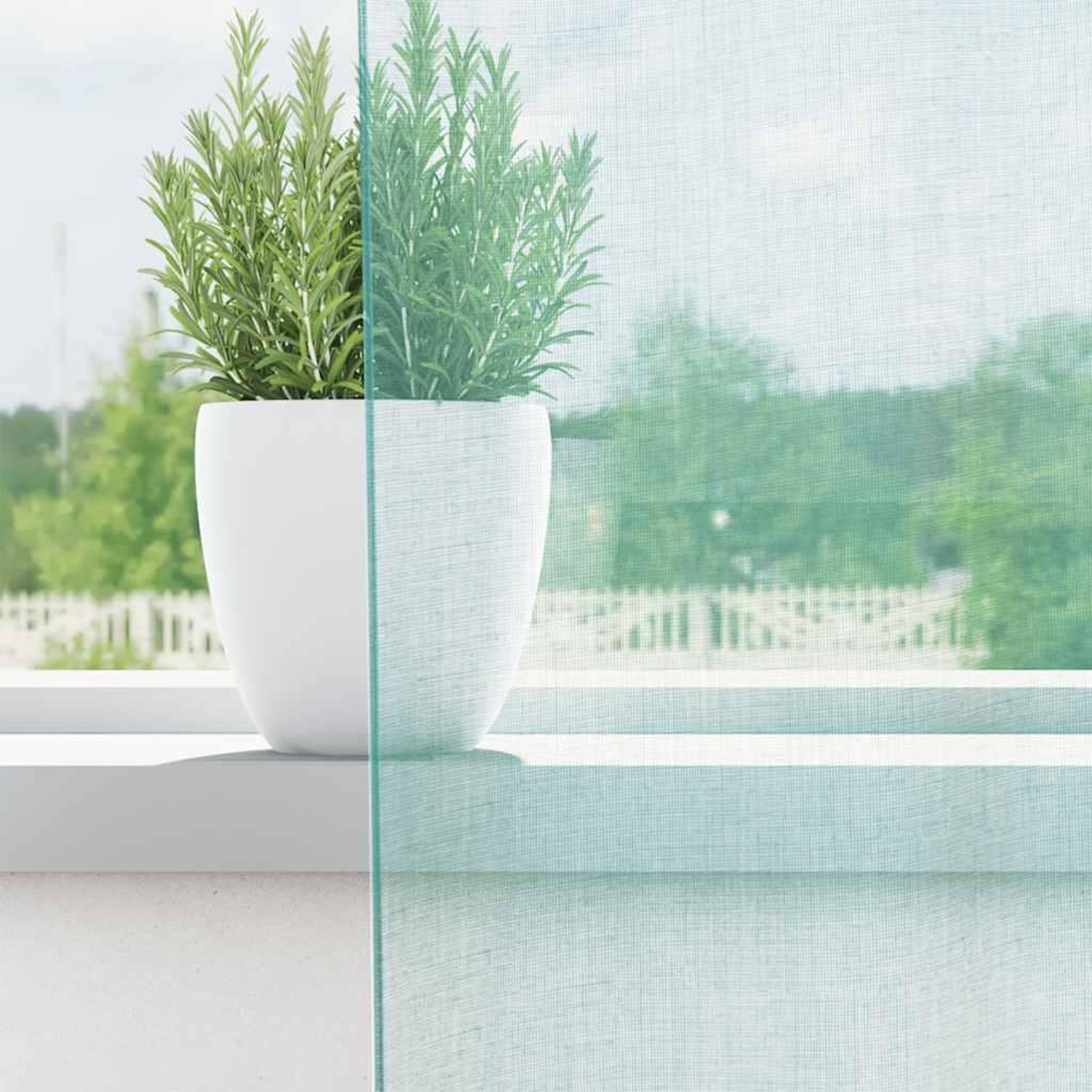Voir la diapositive 3 : VIDAXL Rideaux en voile avec boucles 2 pcs turquoise 140x140 cm