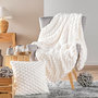 Voir la diapositive 5 : Paris Prix Plaid Imitation Fourrure Sherpa  Frosty  180x220cm Naturel