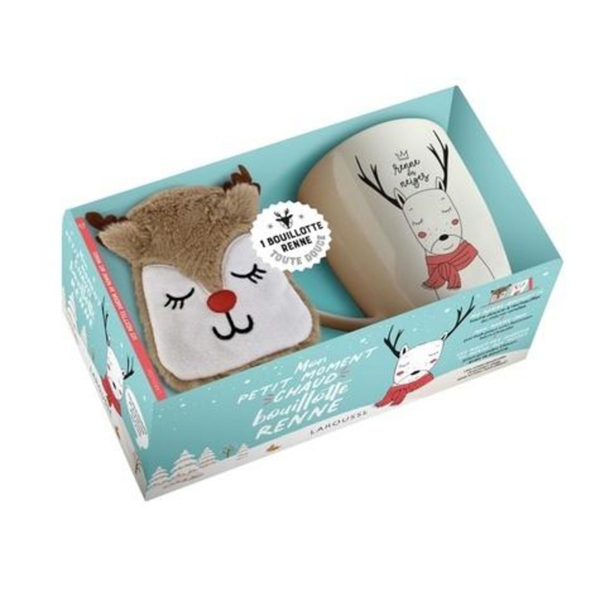 MON PETIT MOMENT CHAUD BOUILLOTTE RENNE. AVEC UNE RENNE-BOUILLOTTE, UN RENNE-MUG ET UN LIVRET DE RECETTES, Morel Fatio Claire