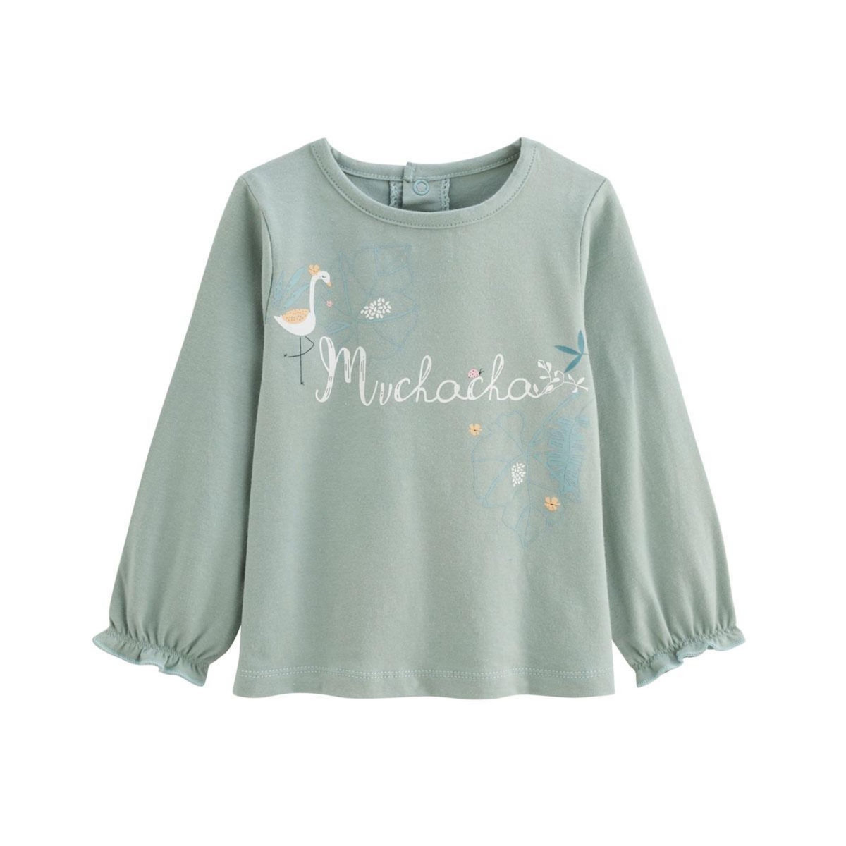 Petit Béguin Lot de 2 t-shirts enfant manches longues Holamuchacha