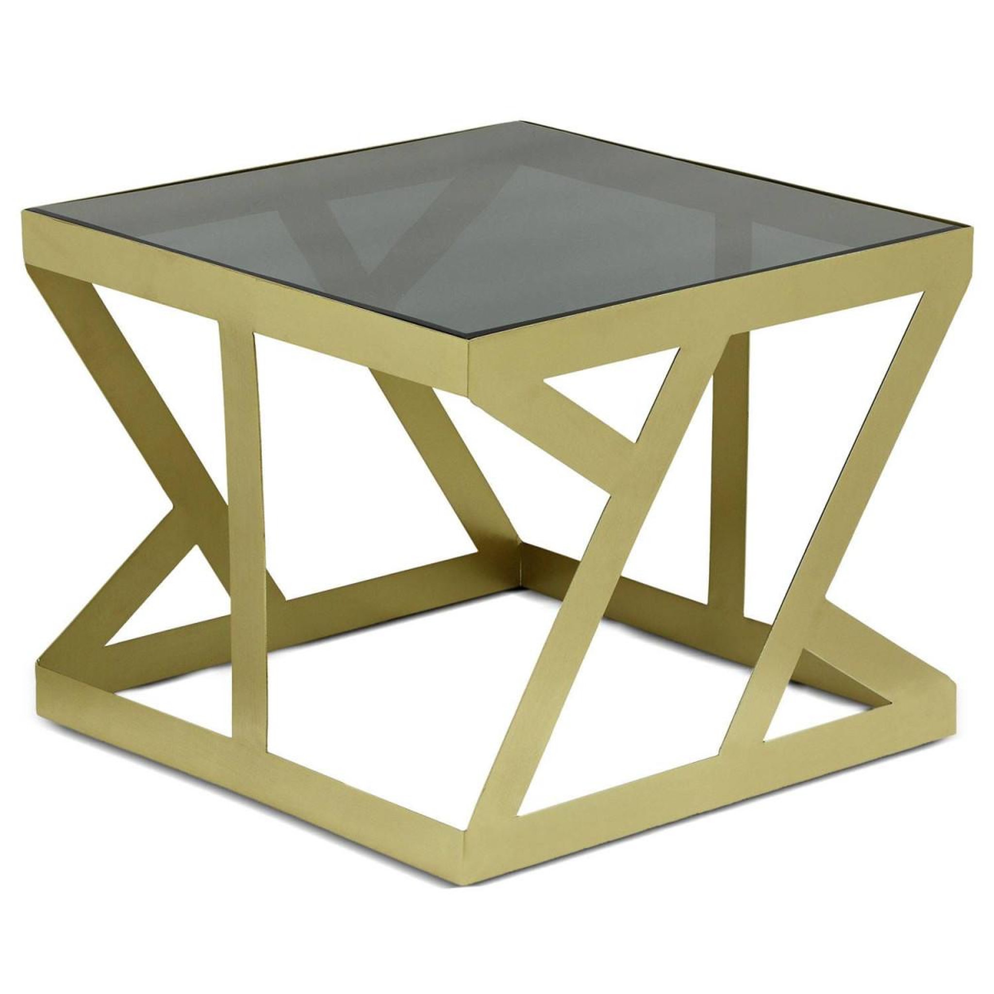 Voir la diapositive 3 : Paris Prix Lot de 3 Tables d'Appoint  Zeli  63cm Or