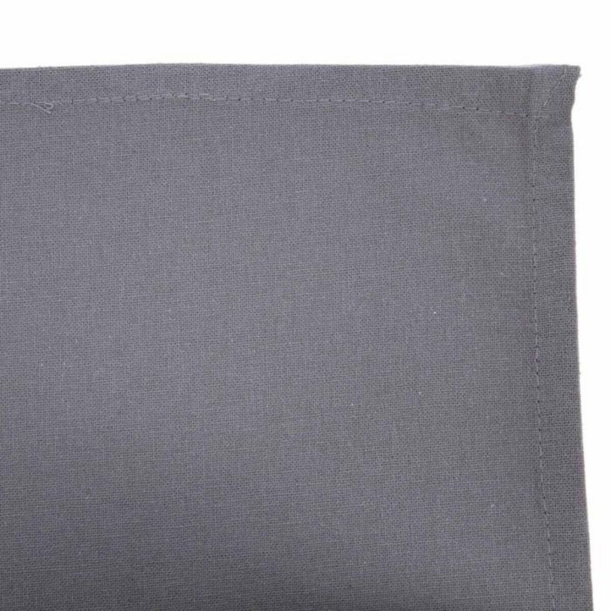 ATMOSPHERA Lot de 4 Serviettes de Table  Coton  40x40cm Gris Clair