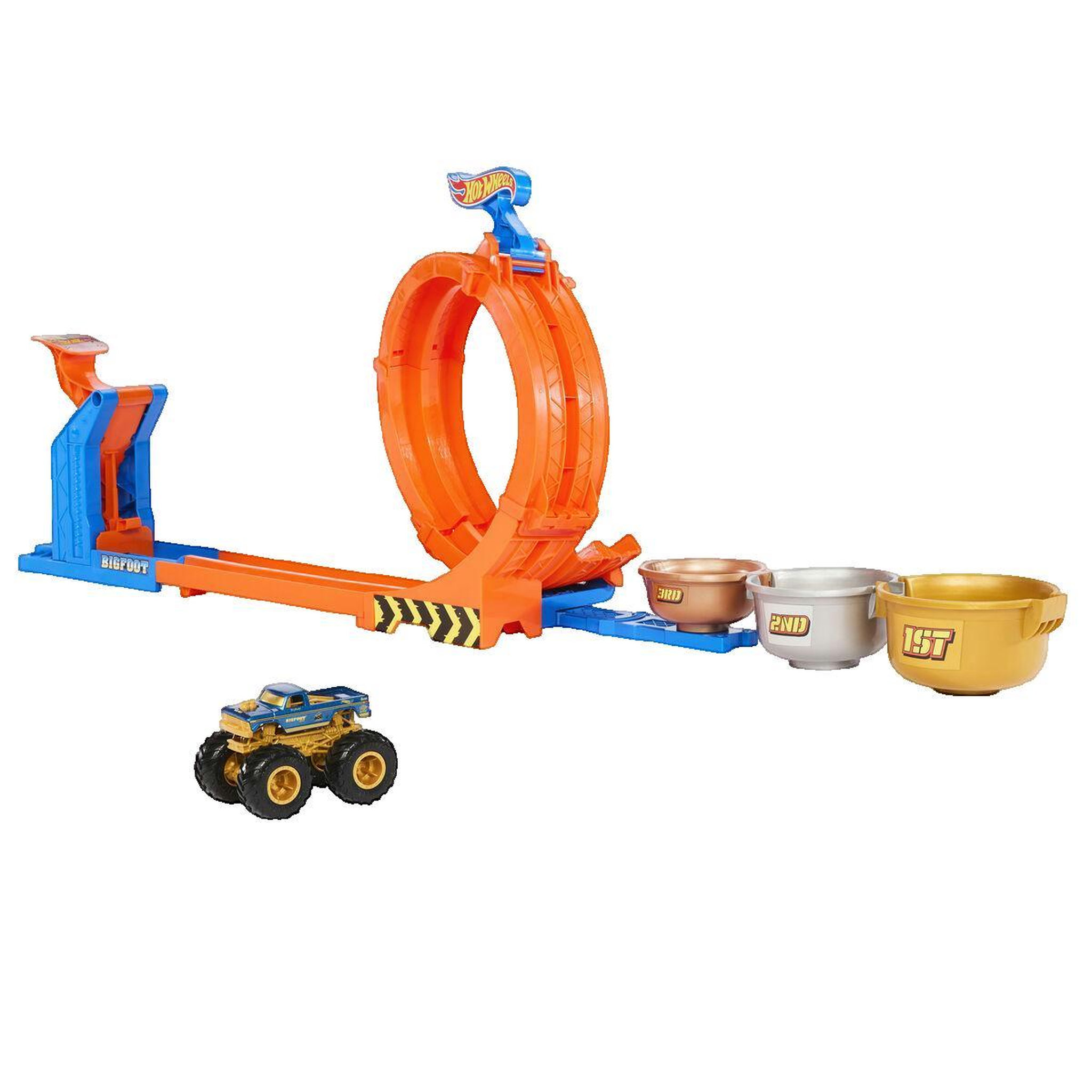Voir la diapositive 3 : Hot Wheels Set de jeu Hot Wheels Défi du Trophée Tournez-et-Renversez