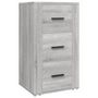 Voir la diapositive 2 : VIDAXL Buffet Sonoma gris 40x33x70 cm Bois d'ingenierie
