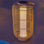 Voir la diapositive 2 : Lumisky Lanterne solaire MARIEL Marron Rotin 31x31x H60cm