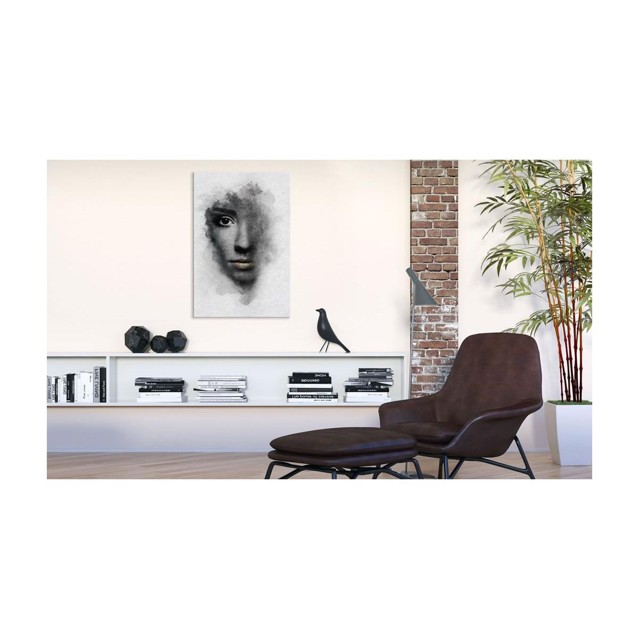 Voir la diapositive 2 : Paris Prix Tableau Imprimé  Portrait Gris