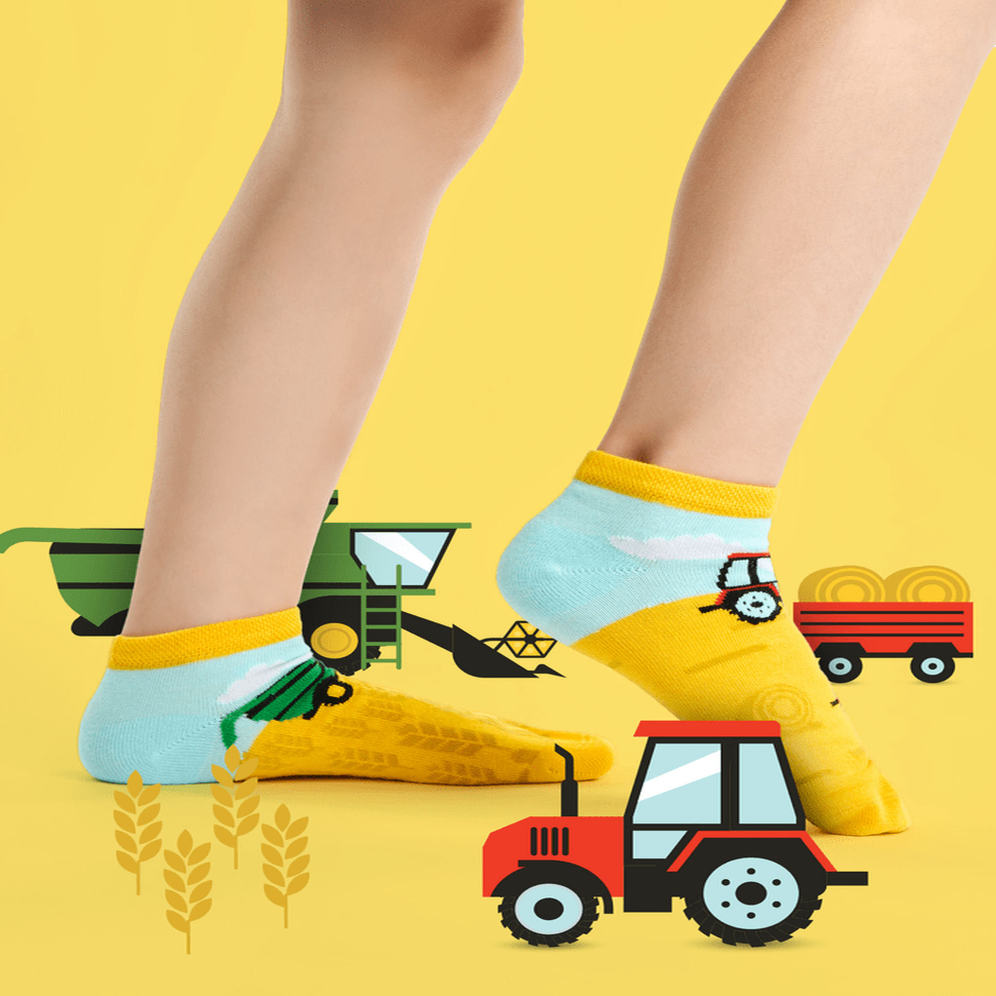 Voir la diapositive 2 : DEDOLES Socquettes enfants tracteurs