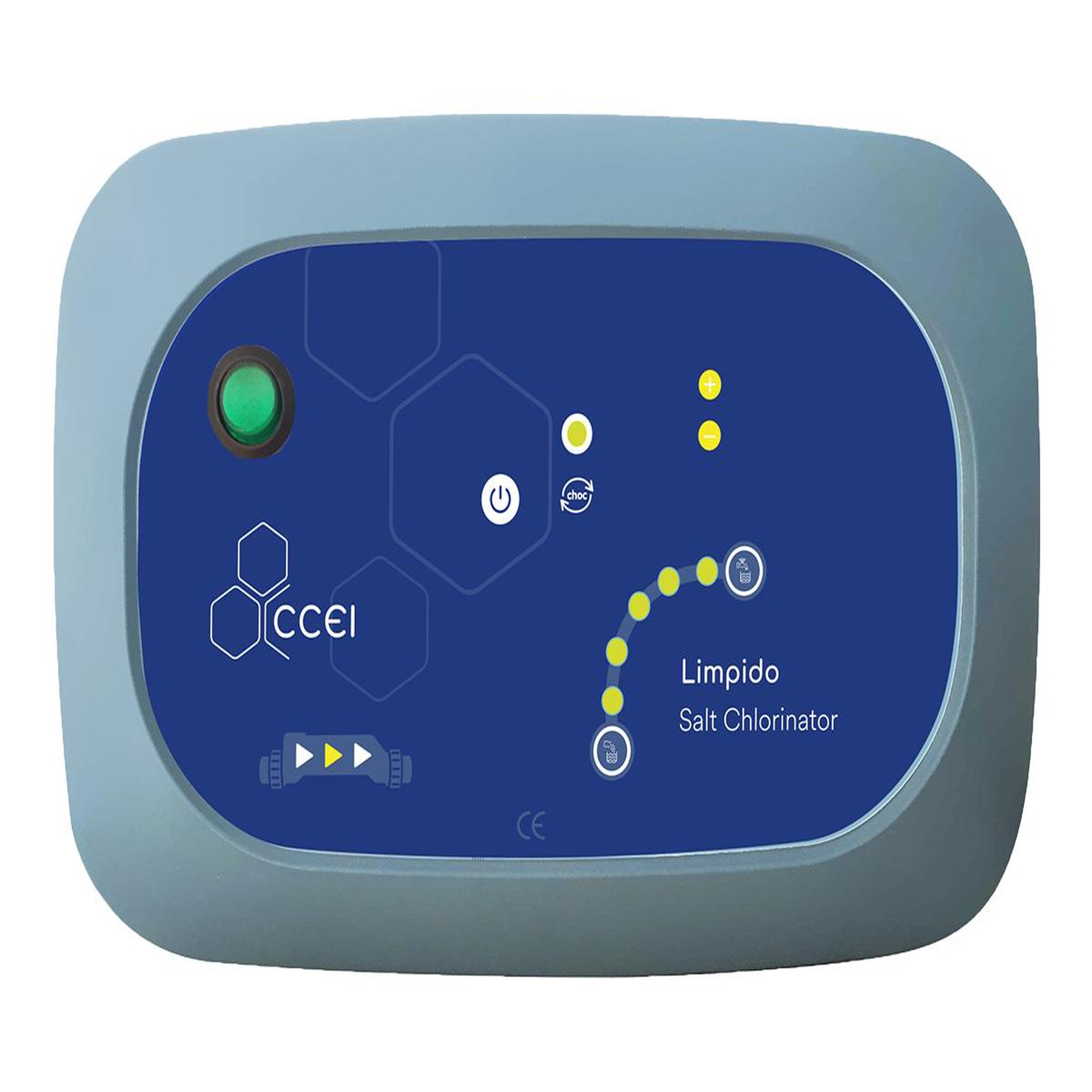 Voir la diapositive 5 : Ccei Electrolyseur au sel limpido m pour piscine 45 m³ - ccei
