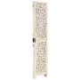 Voir la diapositive 2 : VIDAXL Cloison de separation 3 panneaux Blanc 120x165 cm Bois manguier