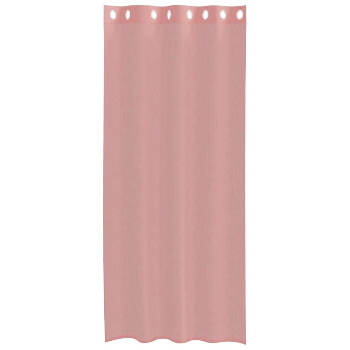 VIDAXL Rideaux en voile avec œillets 2 pcs rose 140x225 cm