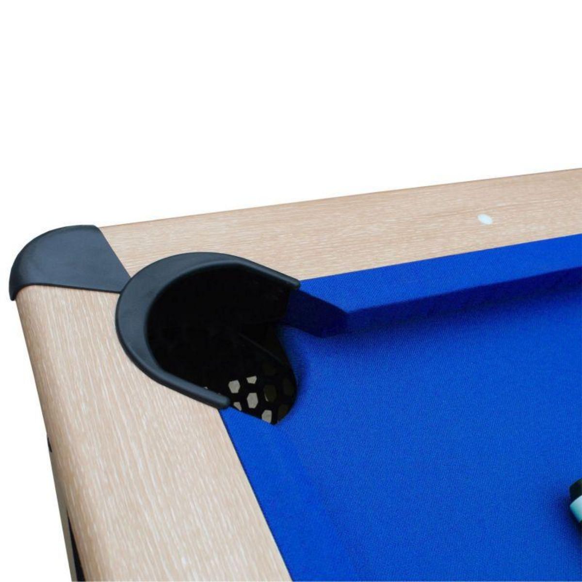 SOKKER Billard Américain convertible table 4 places KITBILL 5FT - 183 x 102 x 78 cm Plateau dînatoire et accessoires inclus - Beige