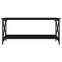 Voir la diapositive 4 : VIDAXL Table basse Noir 100x45x45 cm Bois d'ingenierie et fer