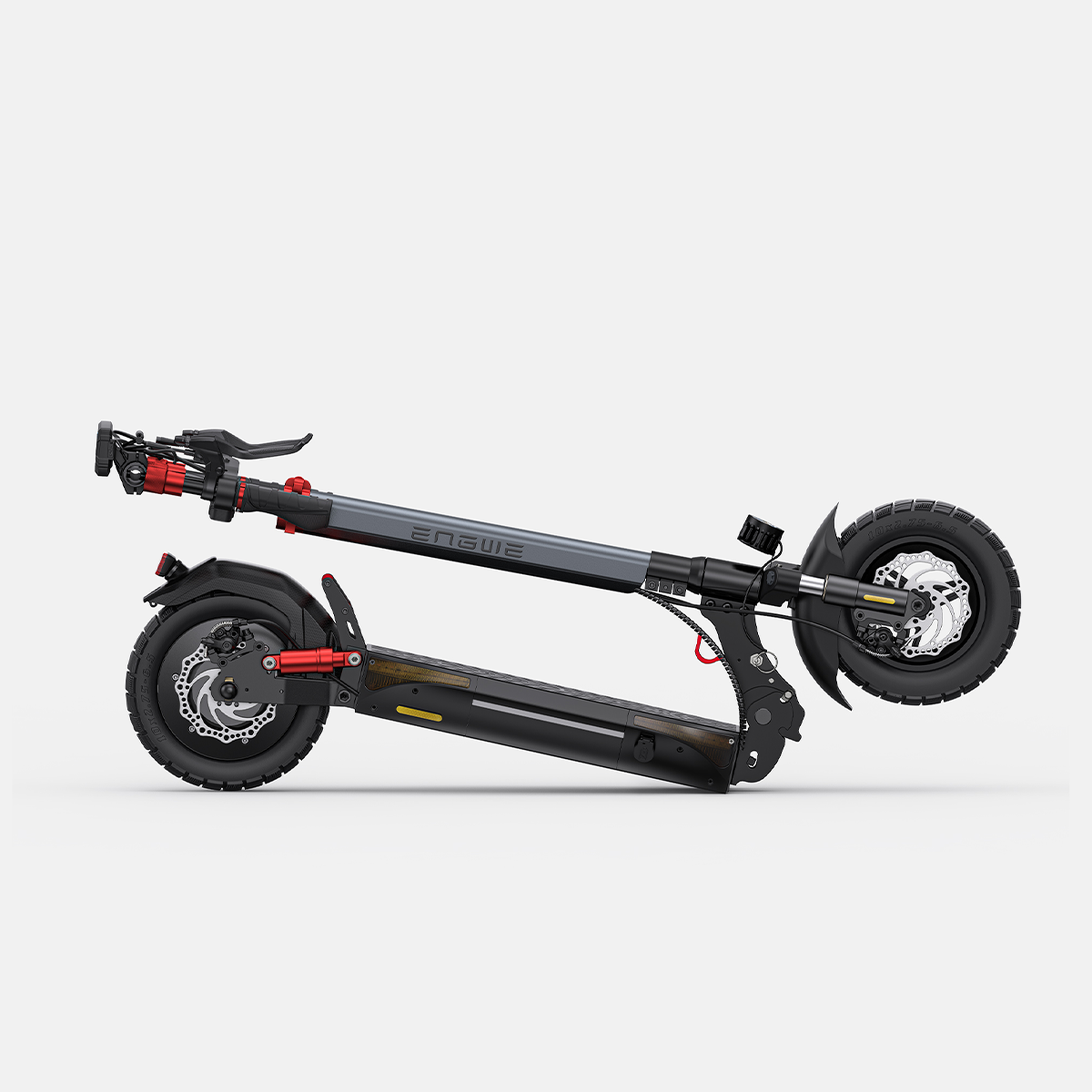 Voir la diapositive 5 : ENGWE Trottinette électrique pliable ENGWE Y600S, autonomie de 70 km, suspension intégrale, batterie 48 V 18 Ah, écran de 10 pouces