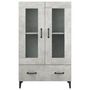 Voir la diapositive 5 : VIDAXL Buffet haut Gris béton 70x31x115 cm Bois d ingénierie