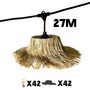 Voir la diapositive 3 : Lumisky Lot de 6 guirlandes TAHITI Beige Paille 6M
