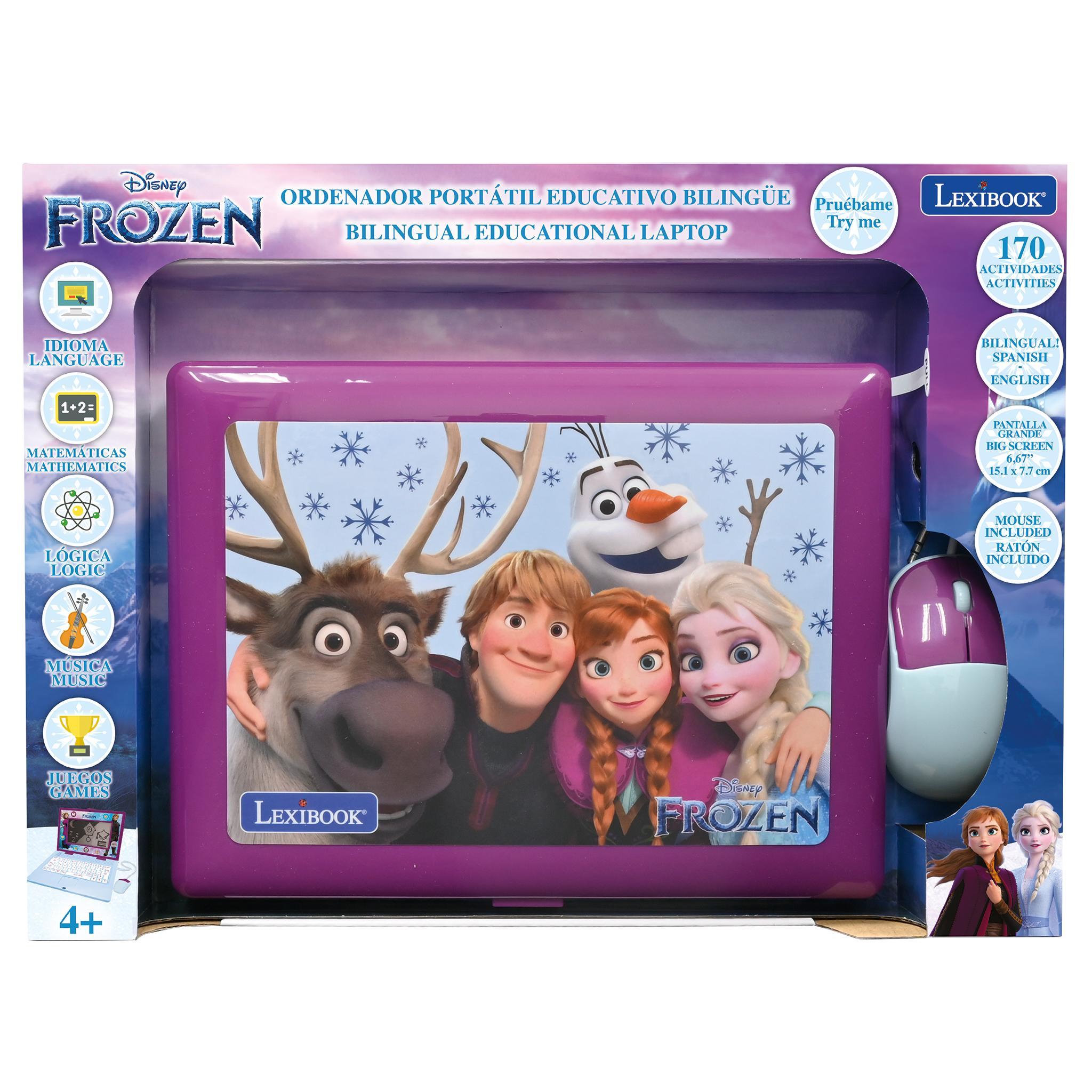Voir la diapositive 3 : Lexibook Ordinateur portable éducatif bilingue Frozen (EN/ES)