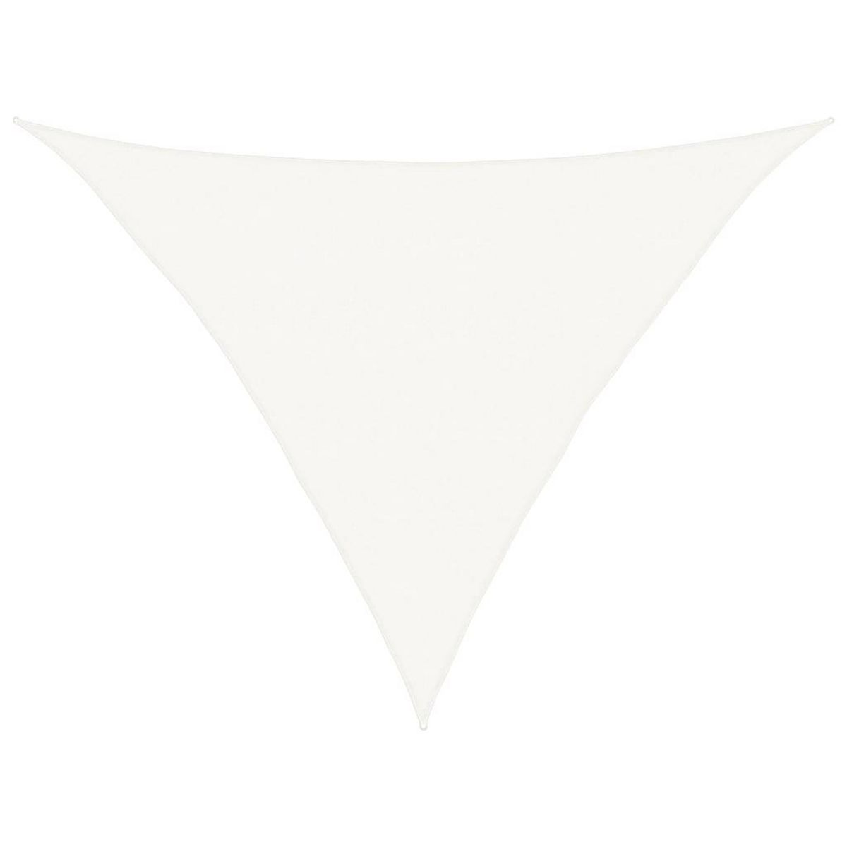 VIDAXL Voile d'ombrage 160 g/m^2 Blanc 5x5x6 m PEHD