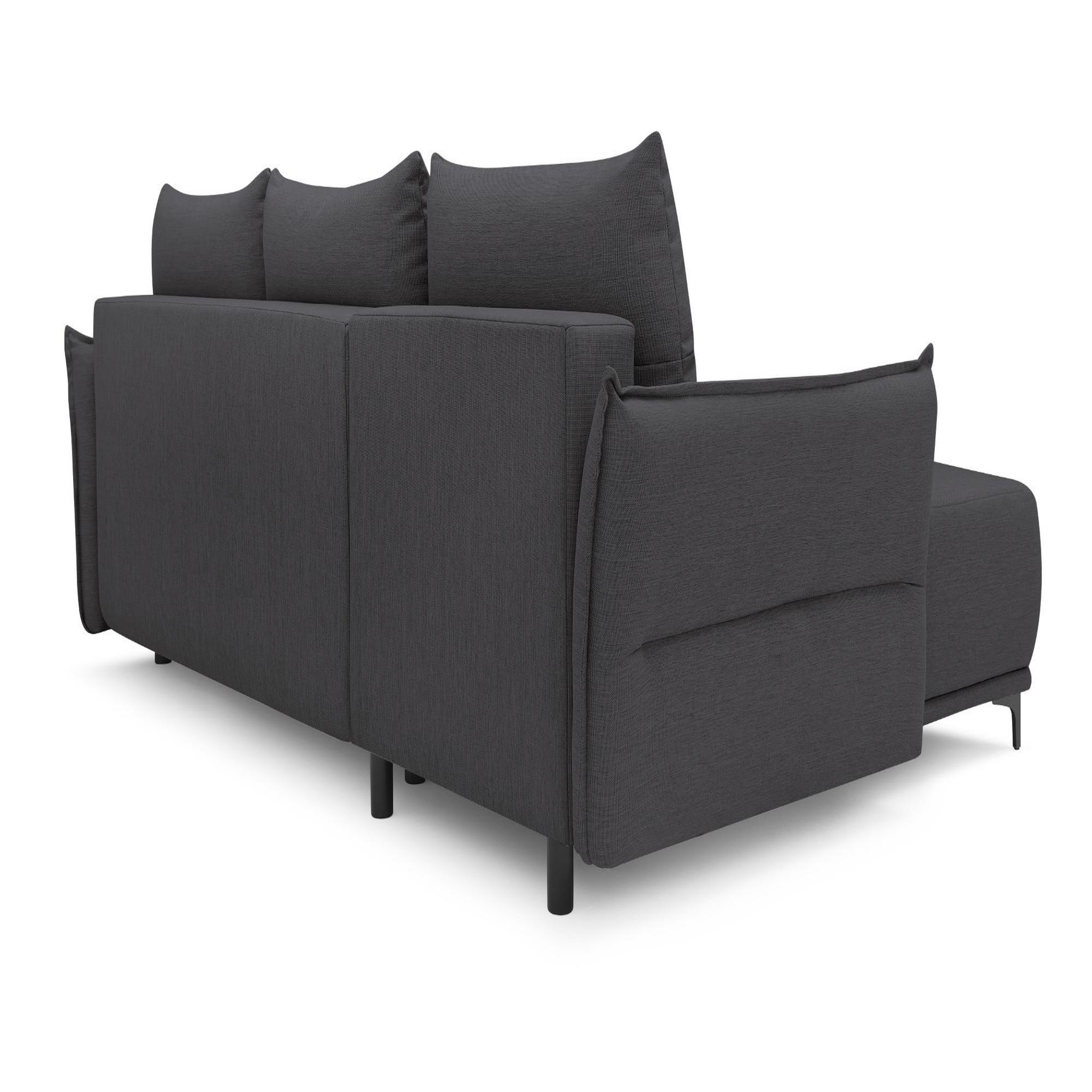 Voir la diapositive 4 : LISA DESIGN Arya - canapé d'angle réversible - convertible avec coffre - 4 places - style contemporain