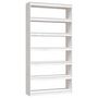 Voir la diapositive 2 : VIDAXL Bibliotheque/Separateur de piece Blanc 100x30x200 cm Pin massif