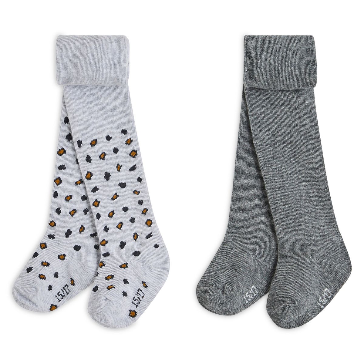 IN EXTENSO Lot de 2 paires de collants bébé fille