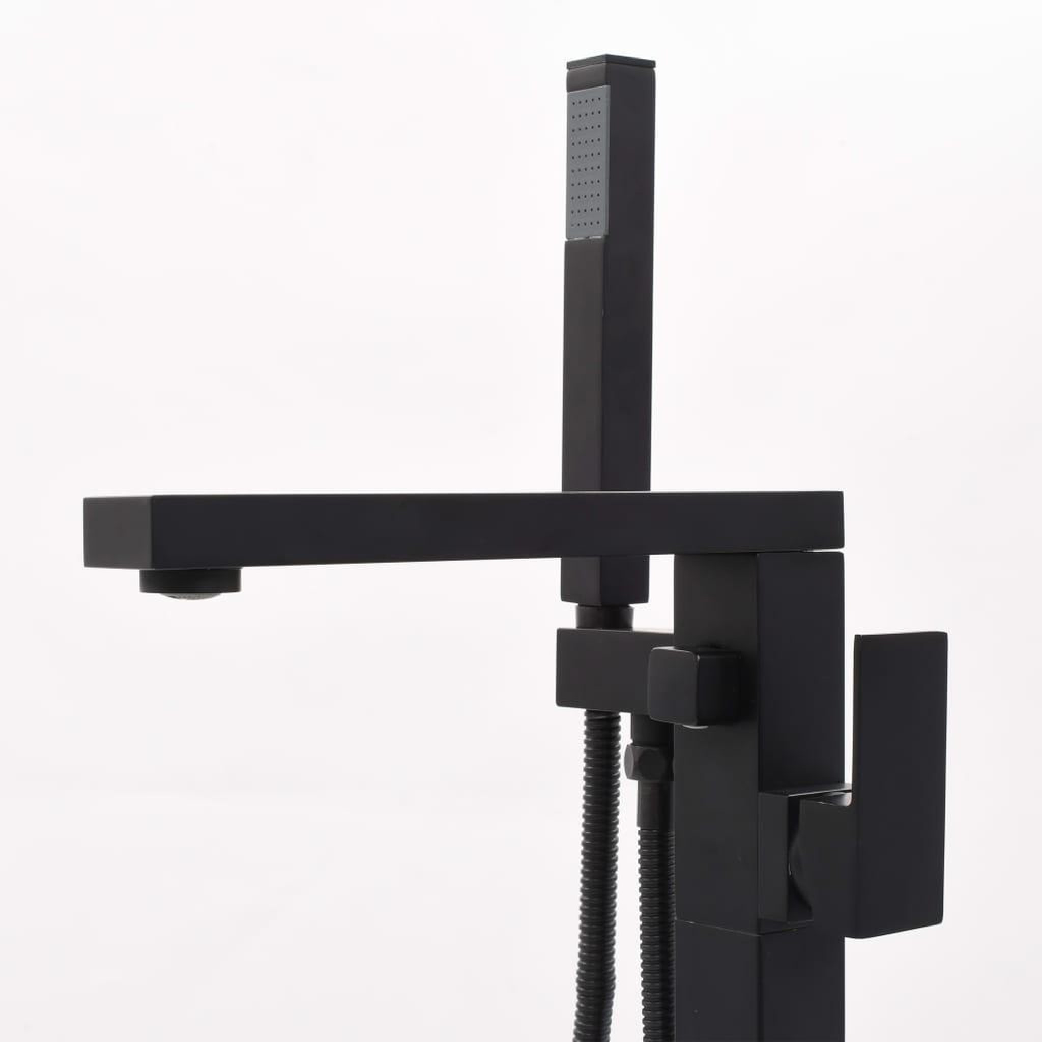 Voir la diapositive 4 : VIDAXL Robinet de baignoire sur pied noir acier inoxydable 90 cm