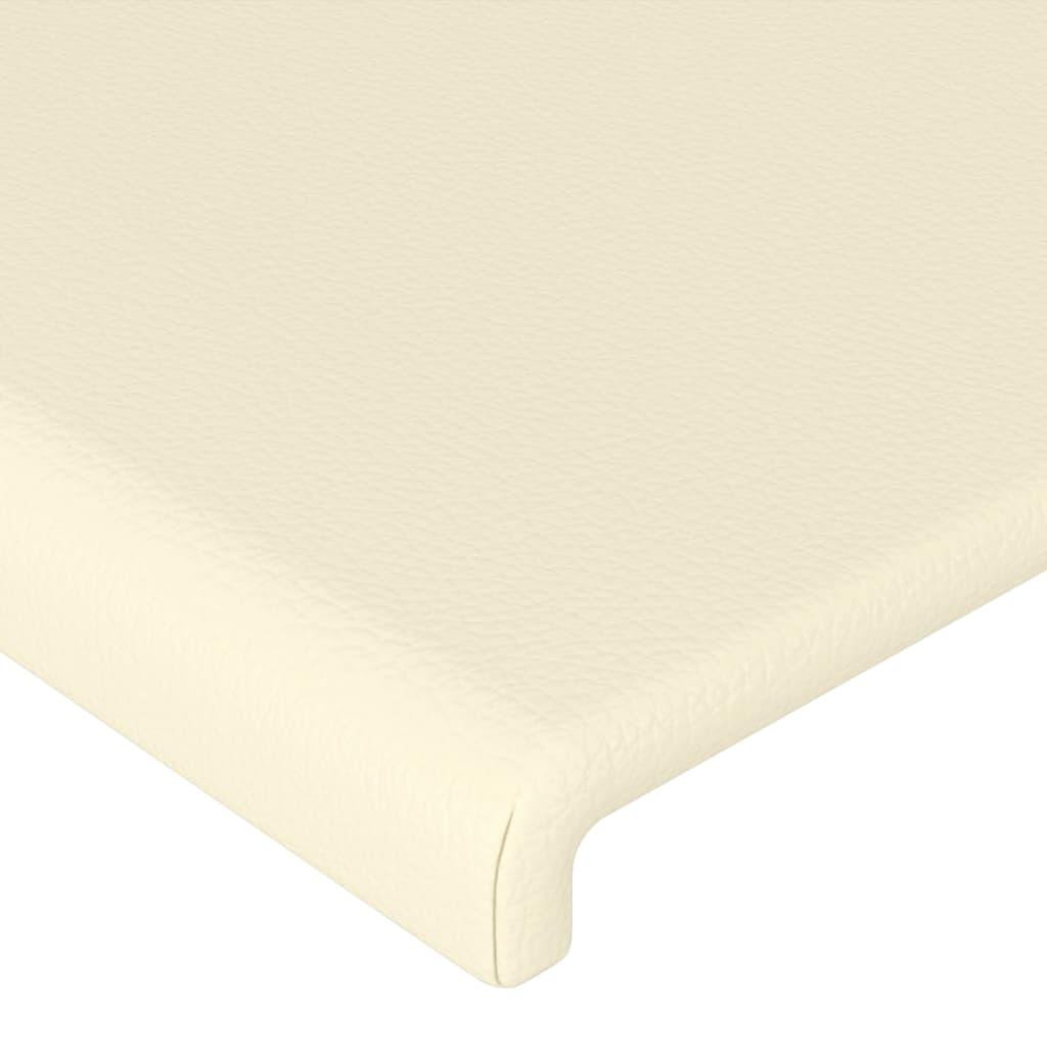 Voir la diapositive 4 : VIDAXL Tete de lit Creme 100x5x78/88 cm Similicuir