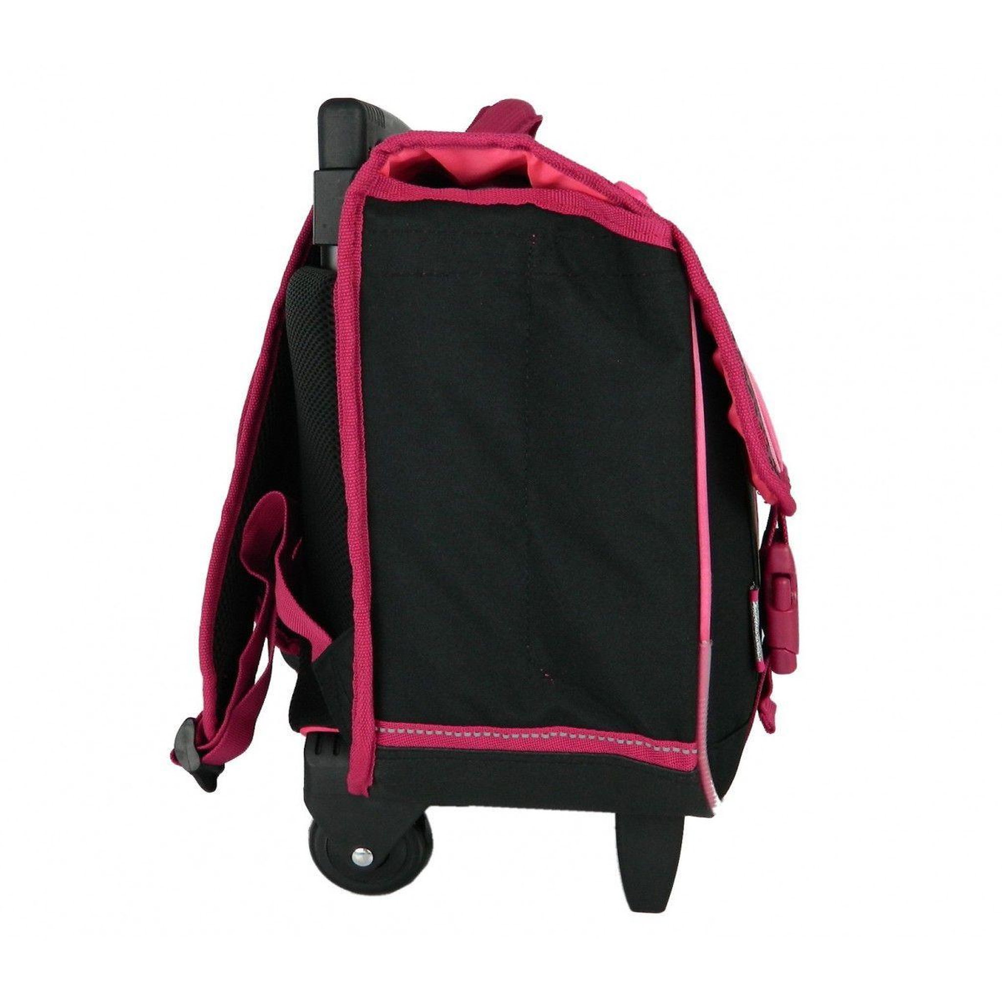 Voir la diapositive 3 : Bagtrotter Cartable à roulettes Cybel Cheval Licorne 38cm Rose