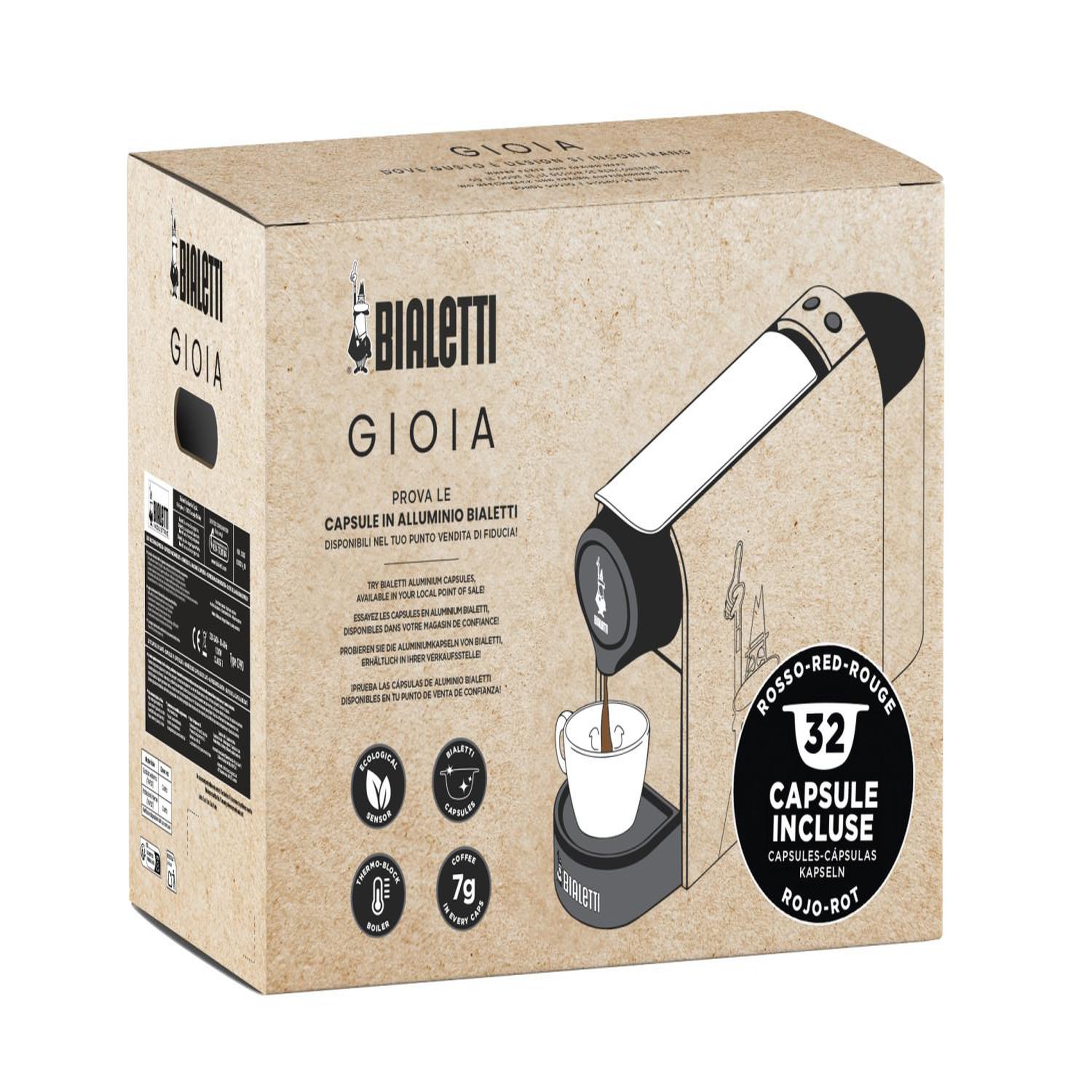 Voir la diapositive 3 : BIALETTI Bialetti gioia entièrement automatique cafetière à dosette 0,5 l