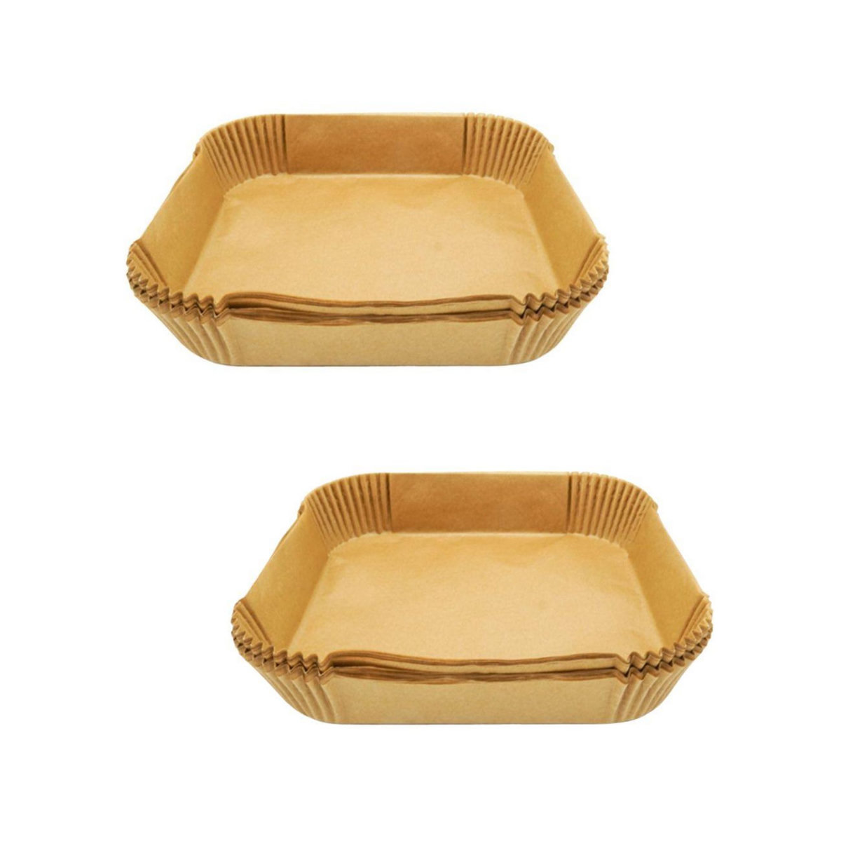 Fackelmann Ensemble de 100 Moules en papier pour air fryer carrés 20 cm Fackelmann Divers