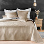 Voir la diapositive 1 : Paris Prix Couvre-Lit & 2 Housses de Coussin  Solange  240x260cm Beige Lin