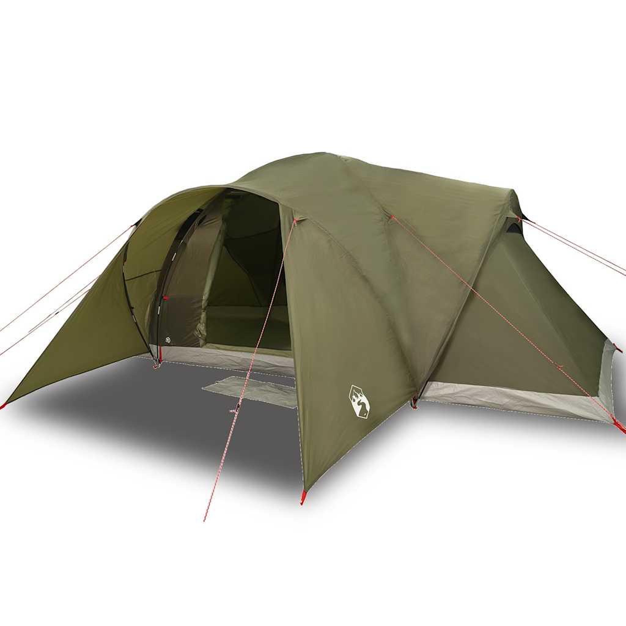 Voir la diapositive 2 : VIDAXL Tente familiale a dome 6 personnes vert olive impermeable