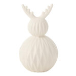 Paris Prix Lampe à Poser LED en Porcelaine  Renne  23cm Blanc