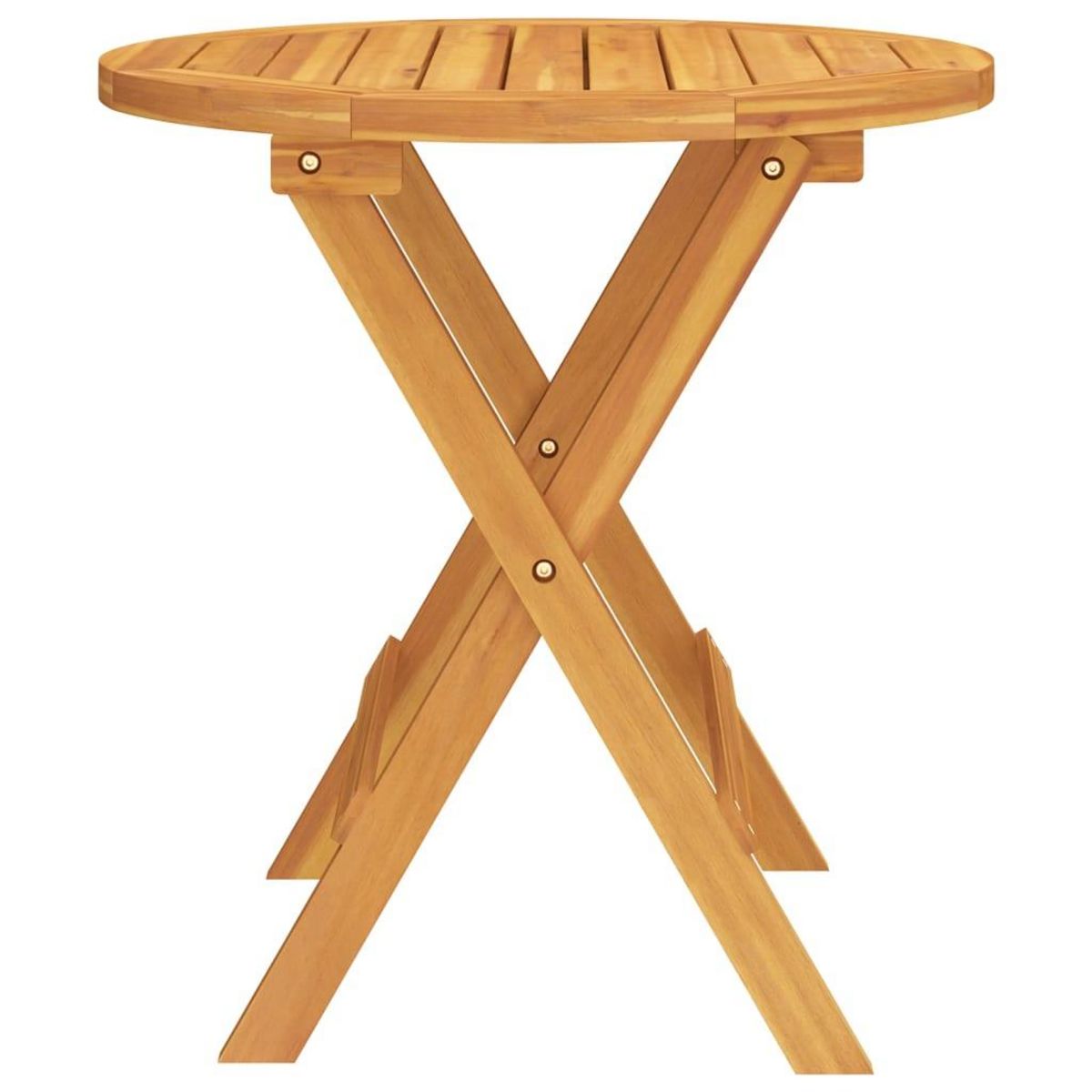 VIDAXL Table de bistro Ø46x47 cm Bois d'acacia massif