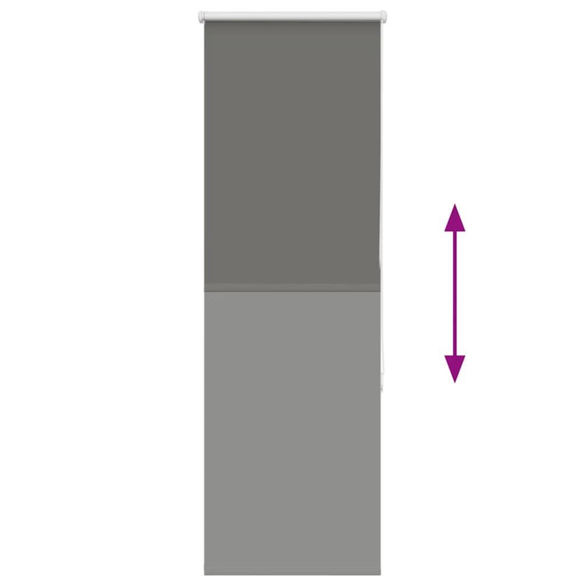 VIDAXL Store enrouleur occultant largeur du tissu 40,7 cm polyester