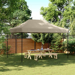 VIDAXL Tente de reception pliable escamotable taupe 410x279x315 cm