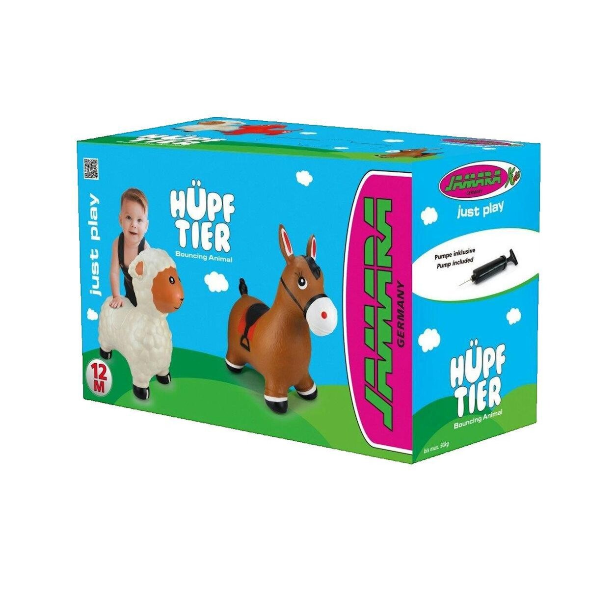 Juratoys - Janod Jouet Porteur Jamara Mouton Rebondissant blanc