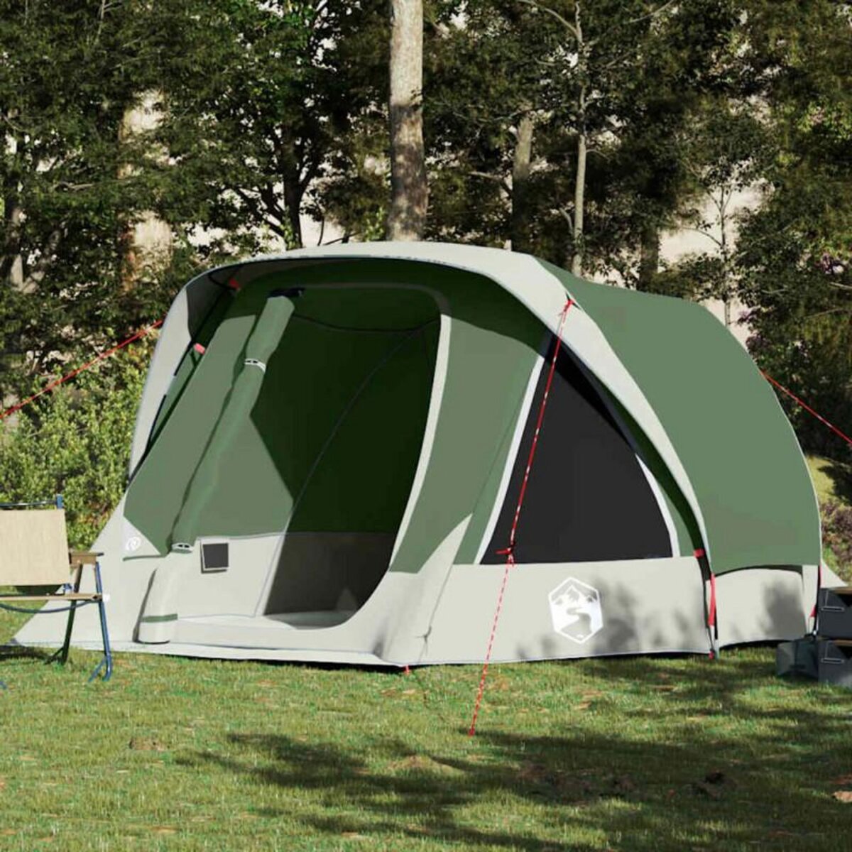 VIDAXL Tente de cabine familiale 6 personnes vert imperméable