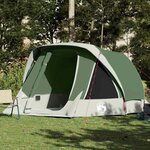 VIDAXL Tente de cabine familiale 6 personnes vert imperméable