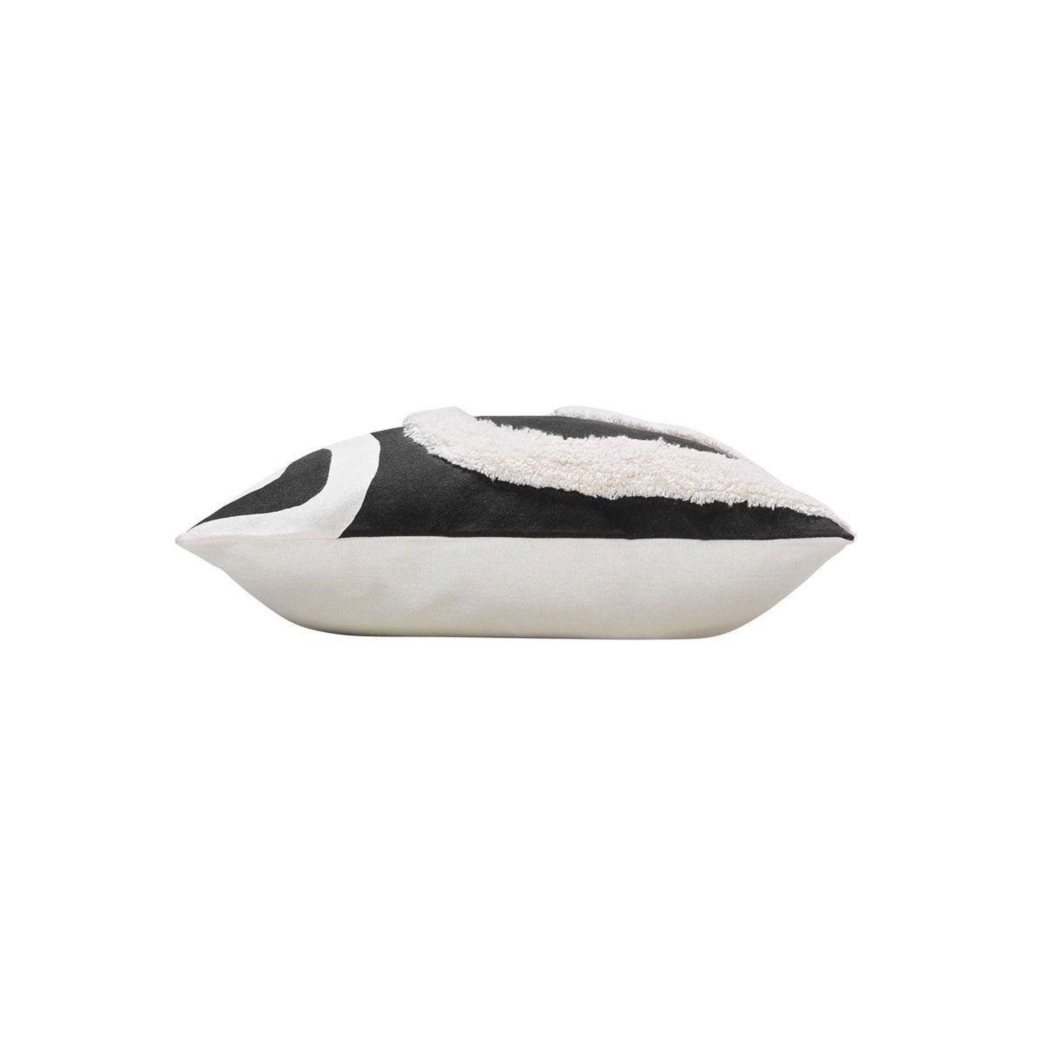 Voir la diapositive 2 : Douceur d'Intérieur Housse de coussin déco  mirade  40x40cm noir