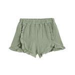 Petit Béguin Short enfant en gaze de coton Anaelle. Coloris disponibles : Vert