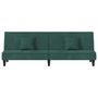 Voir la diapositive 4 : VIDAXL Canape-lit vert fonce Velours