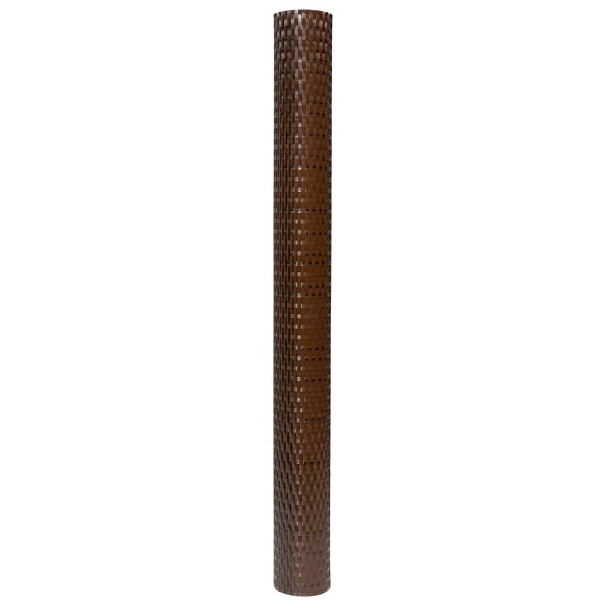 Voir la diapositive 4 : VIDAXL Paravent de balcon brun et noir 600x80 cm resine tressee