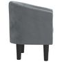 Voir la diapositive 4 : VIDAXL Chaise cabriolet gris fonce velours
