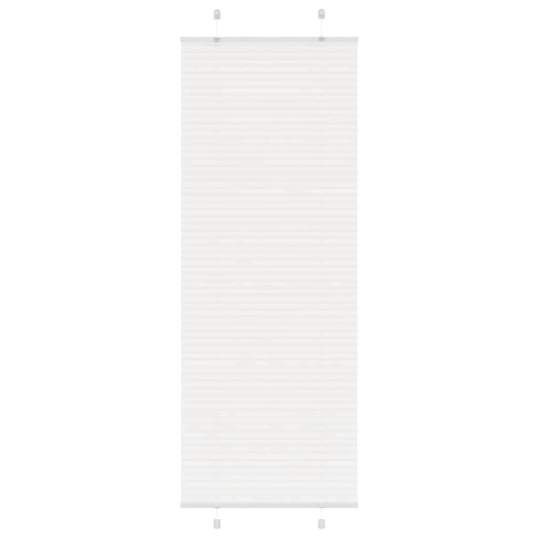 VIDAXL Store plisse blanc 70x200 cm largeur du tissu 69,4 cm polyester