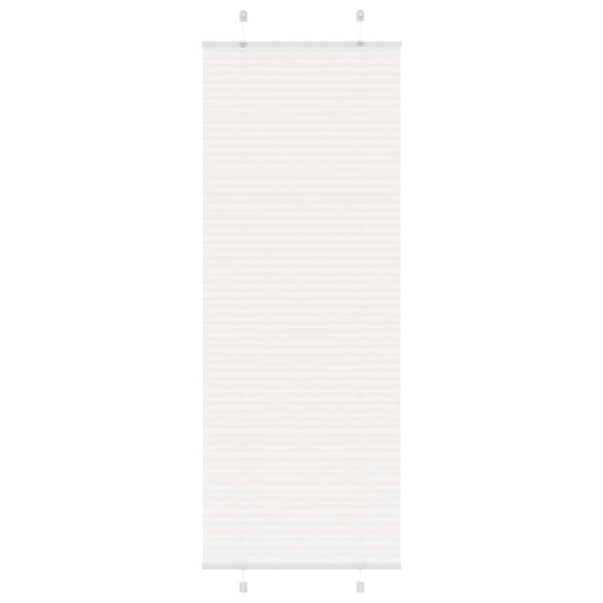 VIDAXL Store plisse blanc 70x200 cm largeur du tissu 69,4 cm polyester