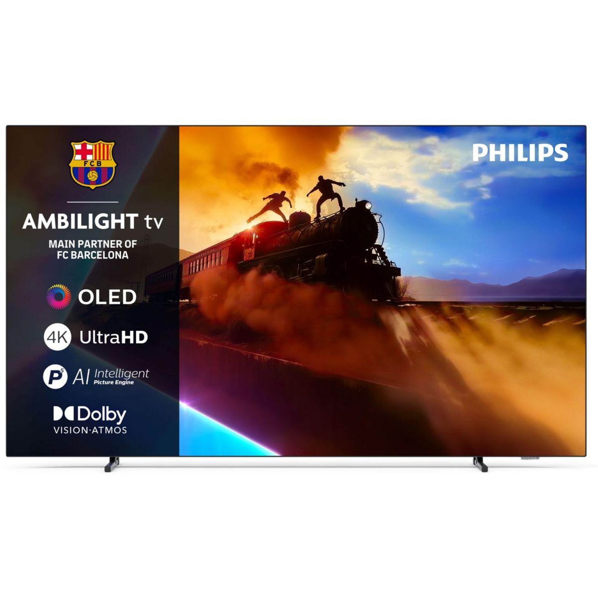 Voir la diapositive 1 : Philips TV OLED 77OLED760 Ambilight 2025 194cm